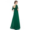 smaragdové luxusní šaty i pro starší dámy na ples svatbu garde do tanečních