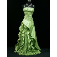 Zelené dlouhé společenské šaty 44-46
