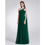Zelené dlouhé šaty na rameno i pro těhotné 34