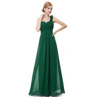 Zelené dlouhé šaty na jedno rameno i pro těhotné 46